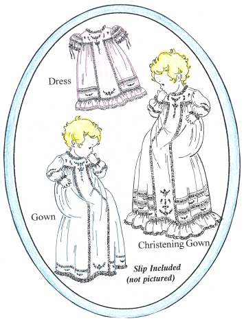  Fashion Baby Names on Christening Gown Patterns And Fabrics From Garden Fairies  We Have