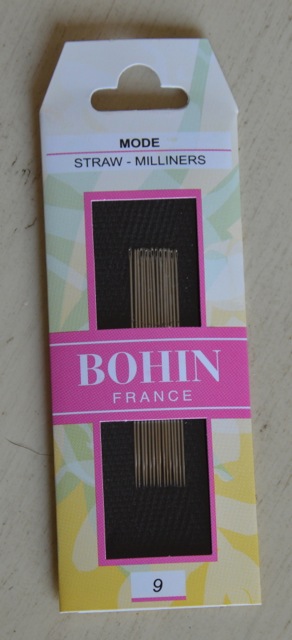 Sewing Needles Straw/Milliners - Size 9, Bohin
