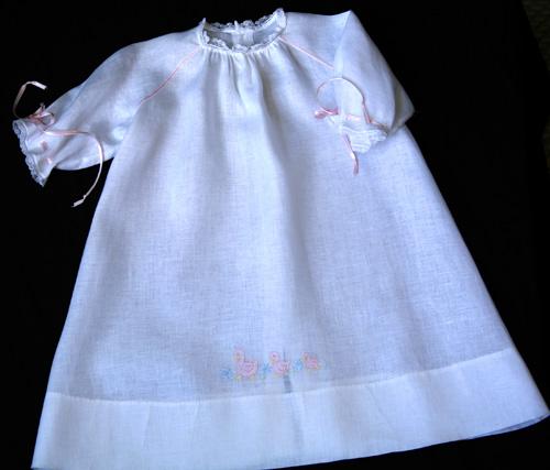 Embroidered Raglan Daygowns Kit View 1 -Lawn