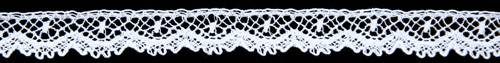 Lace Scalloped Edging Baby A-Set White or Champagne