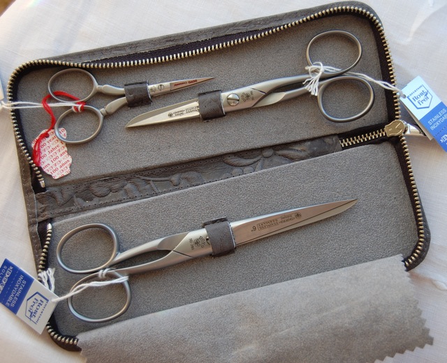 Dovo Scissor Set Brushed Stainless Steel