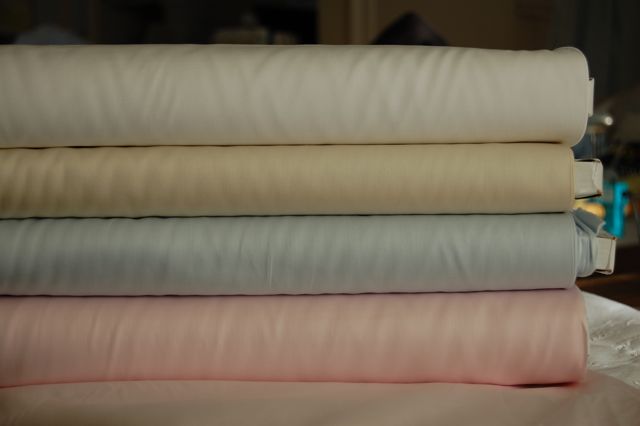 Fabric - Satin Batiste in White, Pink  or Blue