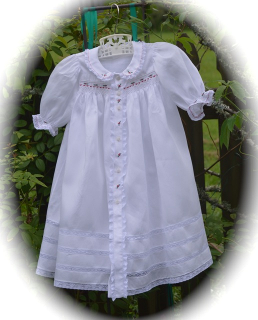 Smocked Baby Clothes Christmas Gown